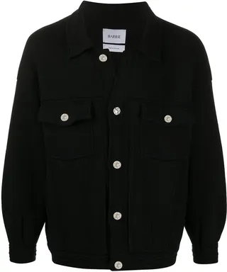 Oversized Knitted Denim Jacket