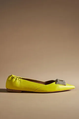 Bibi Lou Gema Ballet Flats Yellow