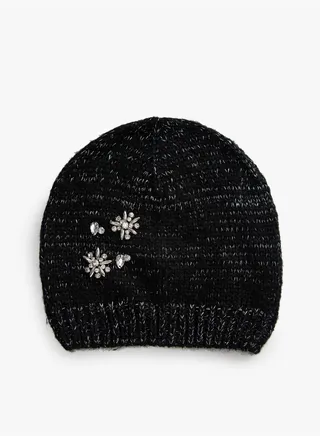Embroidered Detail Beanie