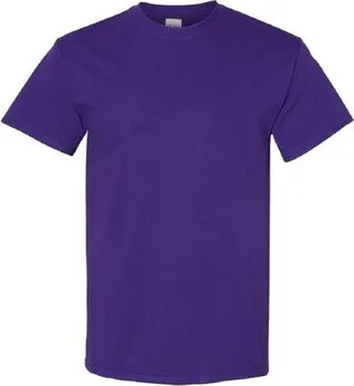 Gildan Gildan Mens Heavy Cotton Short Sleeve T-Shirt (Pack of 5) (Purple) - Purple