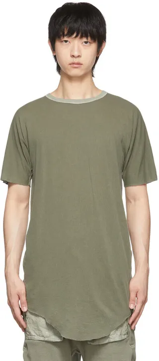 Boris Bidjan Saberi SSENSE Exclusive Khaki Cotton T-Shirt
