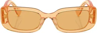 Transparent-Design Rectangle-Frame Sunglasses
