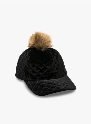 Pompom Detail Hat