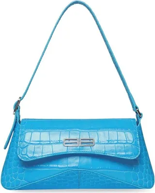 XX small Flap croc-effect shoulder bag