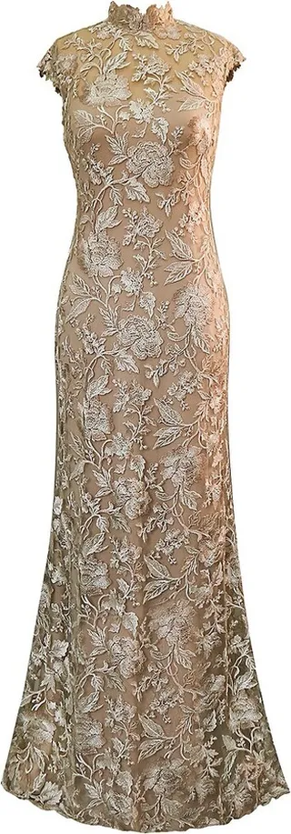 Qara Embroidered Gown