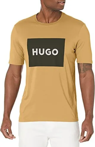 HUGO Men's Big Square Logo Short Sleeve T-Shirt