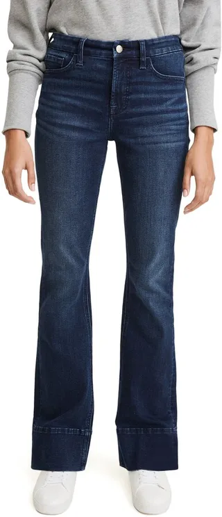 High Waist Slim Bootcut Jeans