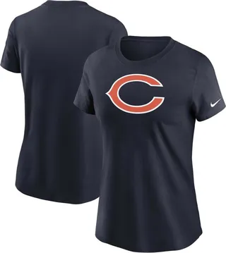 Women's Navy Chicago Bears Logo Essential T-shirt