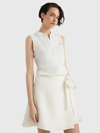 Slim Fit Sleeveless Polo