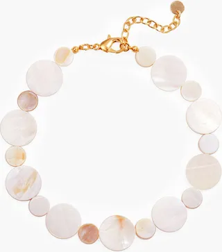 The Clouds gold-plated shell choker