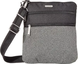 Baggallini Securtex Anti-Theft Large Crossbody Bag (Black Antitheft) Bags