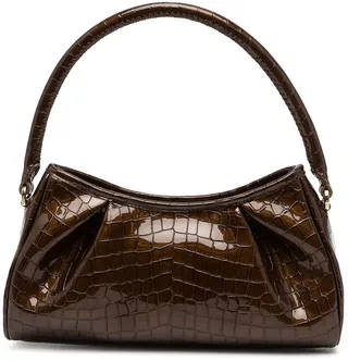 Dimple-Detail Crocodile Mini Bag