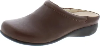 Catalina Womens Leather Slip On Clogs