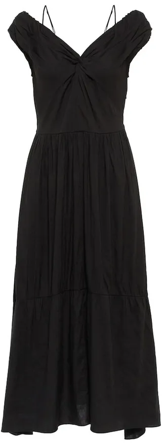 Off-shoulder midi dress