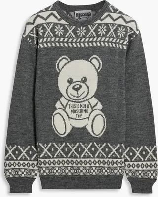 Fair Isle jacquard-knit sweater