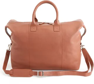 Medium Leather Duffle Bag