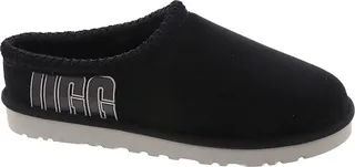 Tasman Graphic Outline Mens Suede Slip-On Slide Slippers