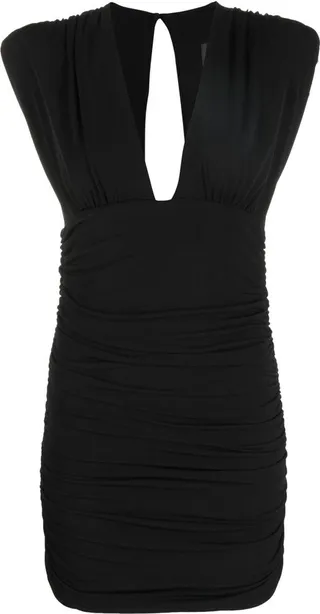 V-neck sleeveless mini dress