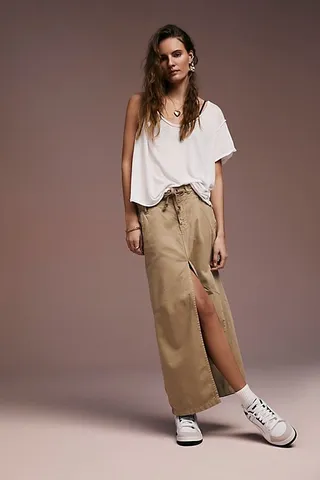 Chino Maxi Skirt by Free People