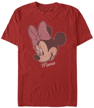 Fifth Sun Men's Minnie Big Face Short Sleeve Crew T-shirt