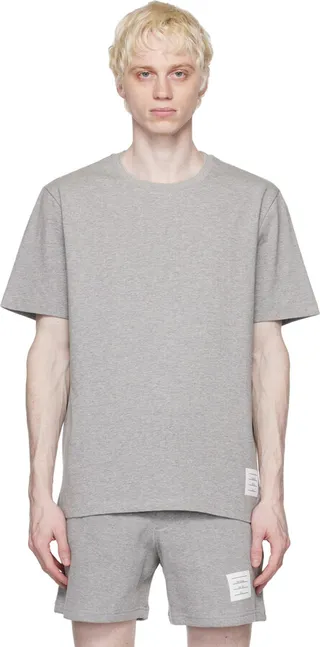 Thom Browne Gray Side Slit T-Shirt