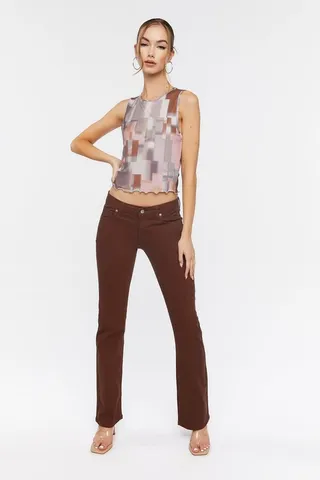 Low-Rise Bootcut Jeans