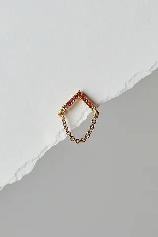 Misty Gold Plated Stud Earring by Free People