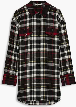Dimitra checked flannel shirt