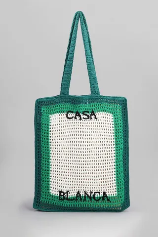 Tote In White Cotton