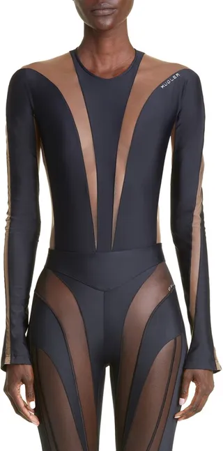 Illusion Long Sleeve Bodysuit