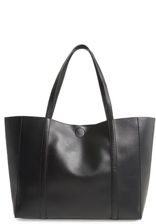 Faux Leather Essential Tote