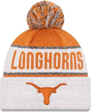 Men's Texas Orange Texas Longhorns Team Freeze Cuffed Knit Hat with Pom
