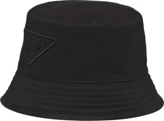 Drill logo-embroidered bucket hat