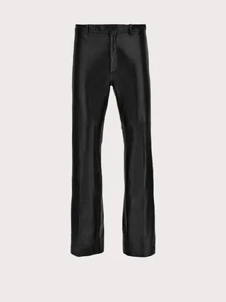 Ferragamo Men Nappa tailored trouser Black