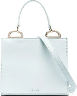Triangle Leather Tote Bag
