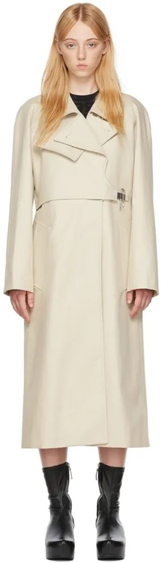 Givenchy Beige U-Lock Trench Coat