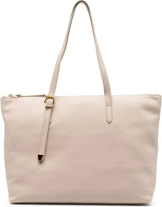 Grained Leather Shoulder Bag