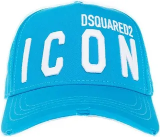 Dsquared2 Icon Logo Embroidered Distressed Baseball Cap
