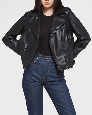 Sofi Vegan Leather Motorcycle Jacket