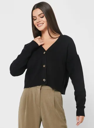 Button Detail Cardigan