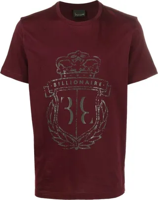 logo-print detail T-shirt