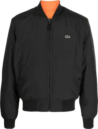 Logo-Patch Reversible Bomber Jacket