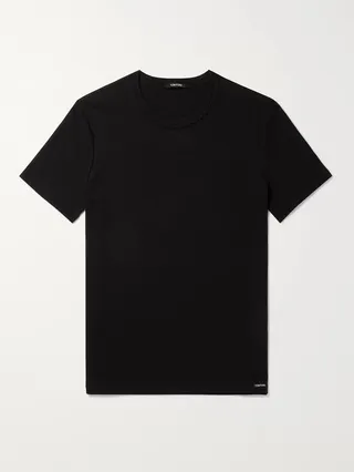 Slim-Fit Stretch-Cotton Jersey T-Shirt