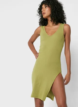 Premium Rib Long Line Sleeveless Top