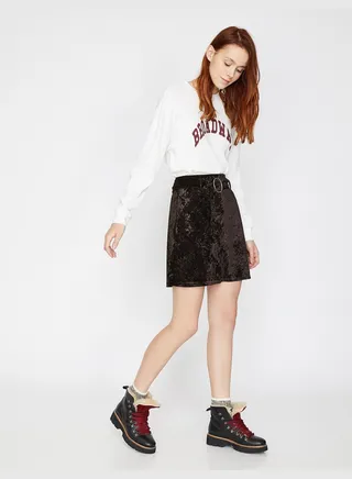 Belt Detailed Skirt