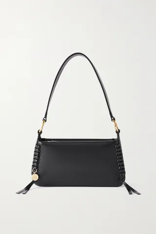 See By Chloé - Tilda Whipstitched Leather Shoulder Bag - Black