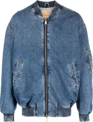 Zip-Fastening Denim Jacket