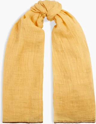 Linen-gauze scarf