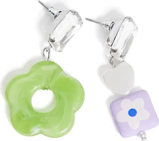 Mismatched Drop Earrings