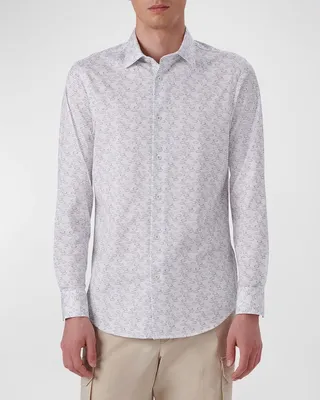 Men's OoohCotton Tech Abstract Sport Shirt